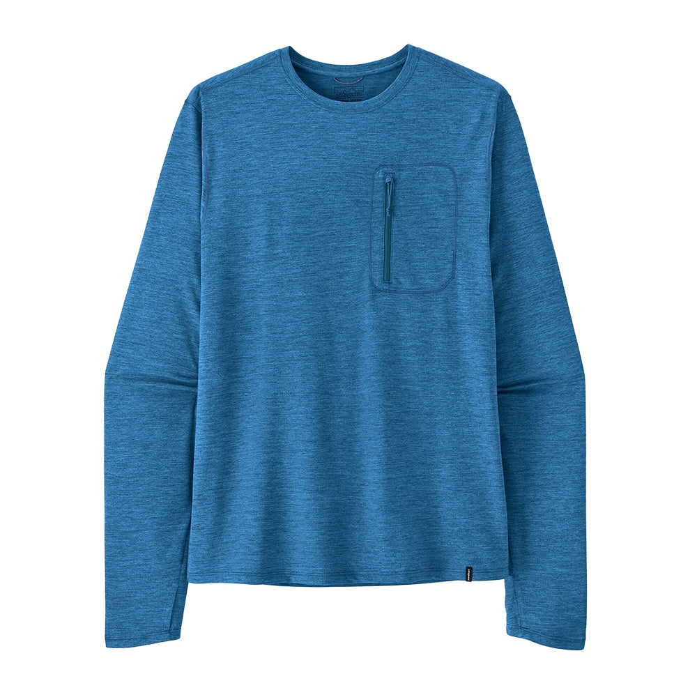 Patagonia M'S L/S Cap Cool Sun Shi Tops in Blue Color