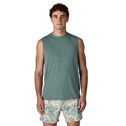 Patagonia M'S Cap Cool Ultra Tank Tops in Blue Color