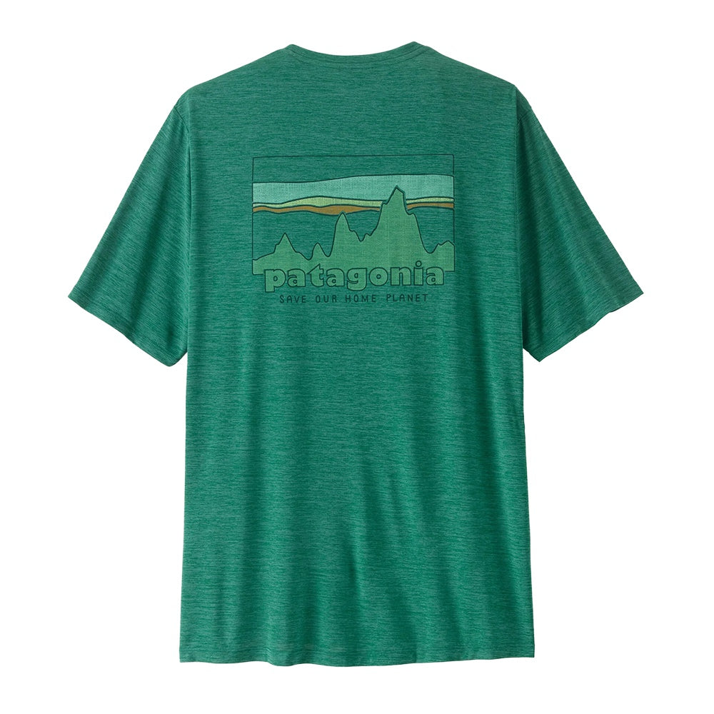 Patagonia M'S capilene cool daily Shirt Tops in Green Color
