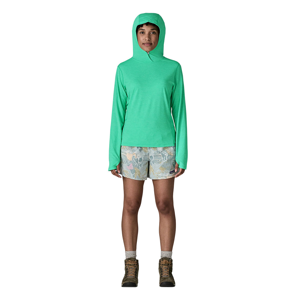 Patagonia W'S Cap Cool Sun Hoody Pullover in Blue Color