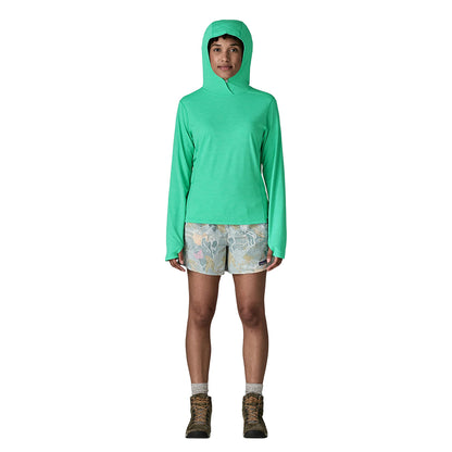 Patagonia W'S Cap Cool Sun Hoody Pullover in Blue Color