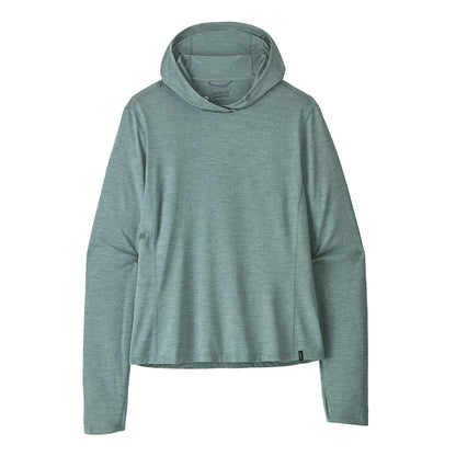 Patagonia W'S Cap Cool Sun Hoody Pullover in Green Color