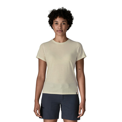 Patagonia W'S Cap Cool Trail Shirt Tops in White Color