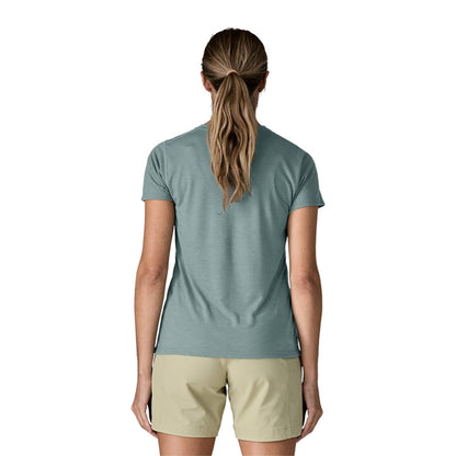 Patagonia W'S Cap Cool Trail Shirt Tops in Blue Color