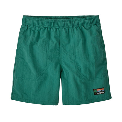 Patagonia Boys' Baggies Shorts - 5 Swimsuits in Green Color