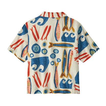 Patagonia K'S Tidal Threads Shirt Tops in White Color