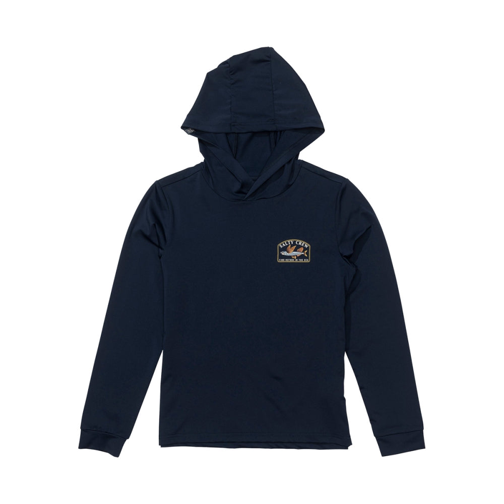 Salty Crew Flyhome Boy Hood Tops in Blue Color