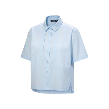 Arc'Teryx Sima Shirt short sleeve W Tops in Blue Color