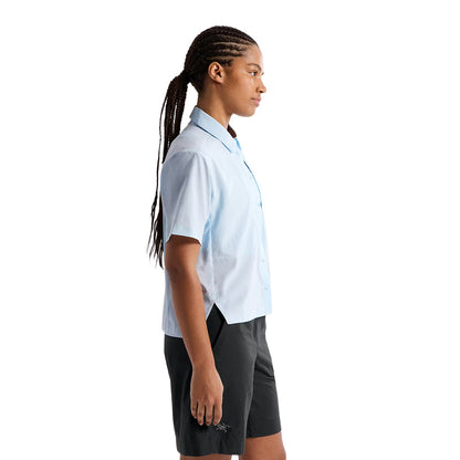 Arc'Teryx Sima Shirt short sleeve W Tops in Blue Color