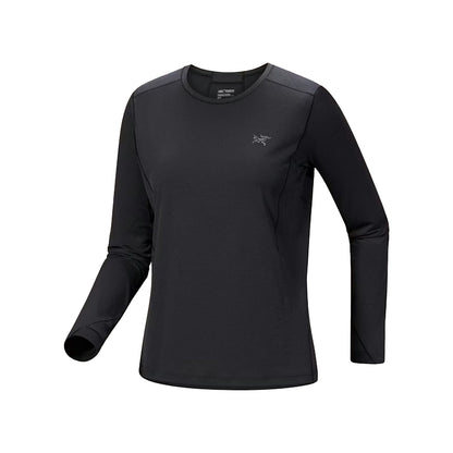 Arc'Teryx Sunna Crew Ls W Tops in Black Color
