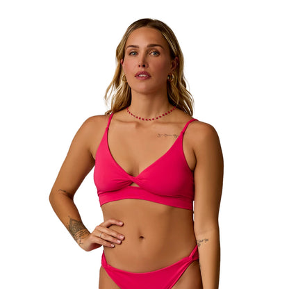 Carve Designs Elba Top Swimsuits in Pink Color