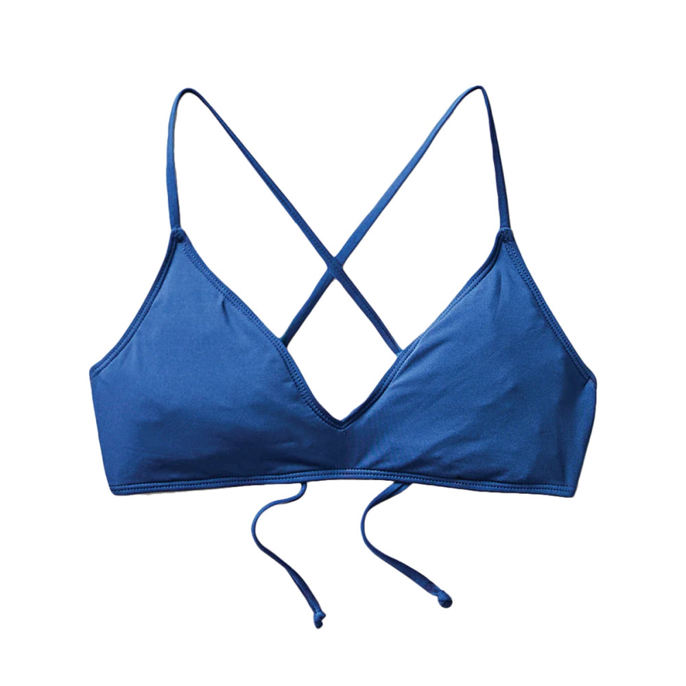 Carve Designs Tamarindo Top Swimsuits in Blue Color