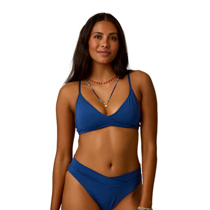 Carve Designs Tamarindo Top Swimsuits in Blue Color