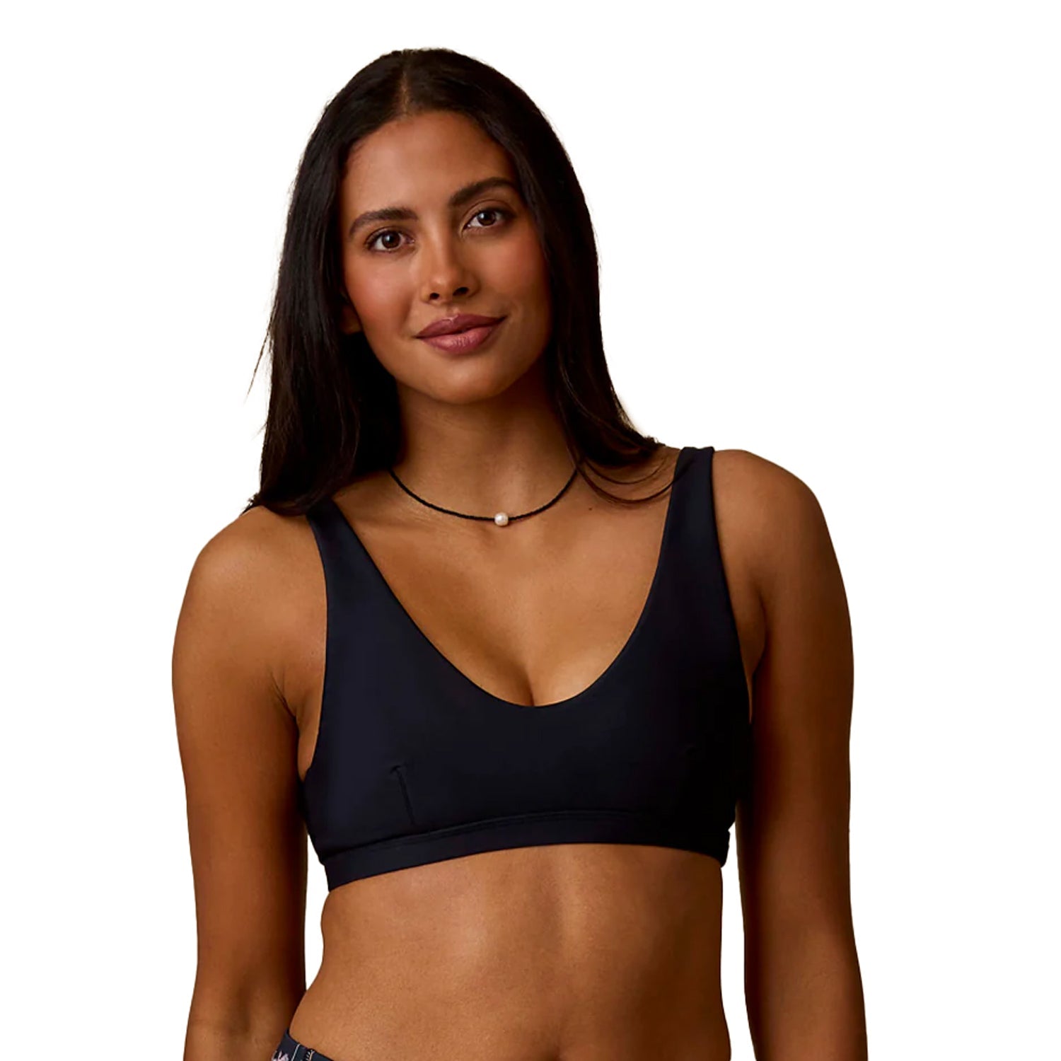 Carve Designs Breakers Compression Top Swimsuits in Black Color