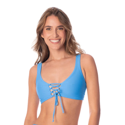 Maaji Swimwear Blue Allure Topi Swimsuits in Black Color