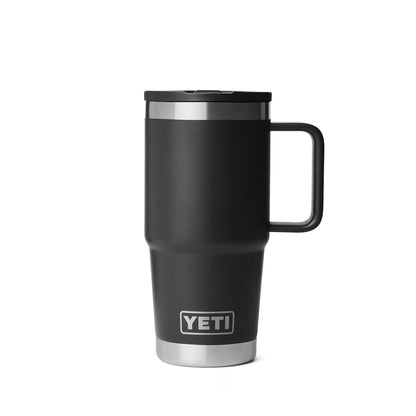 Yeti 20Oz Travel Straw Mug Water Bottles in Black Color