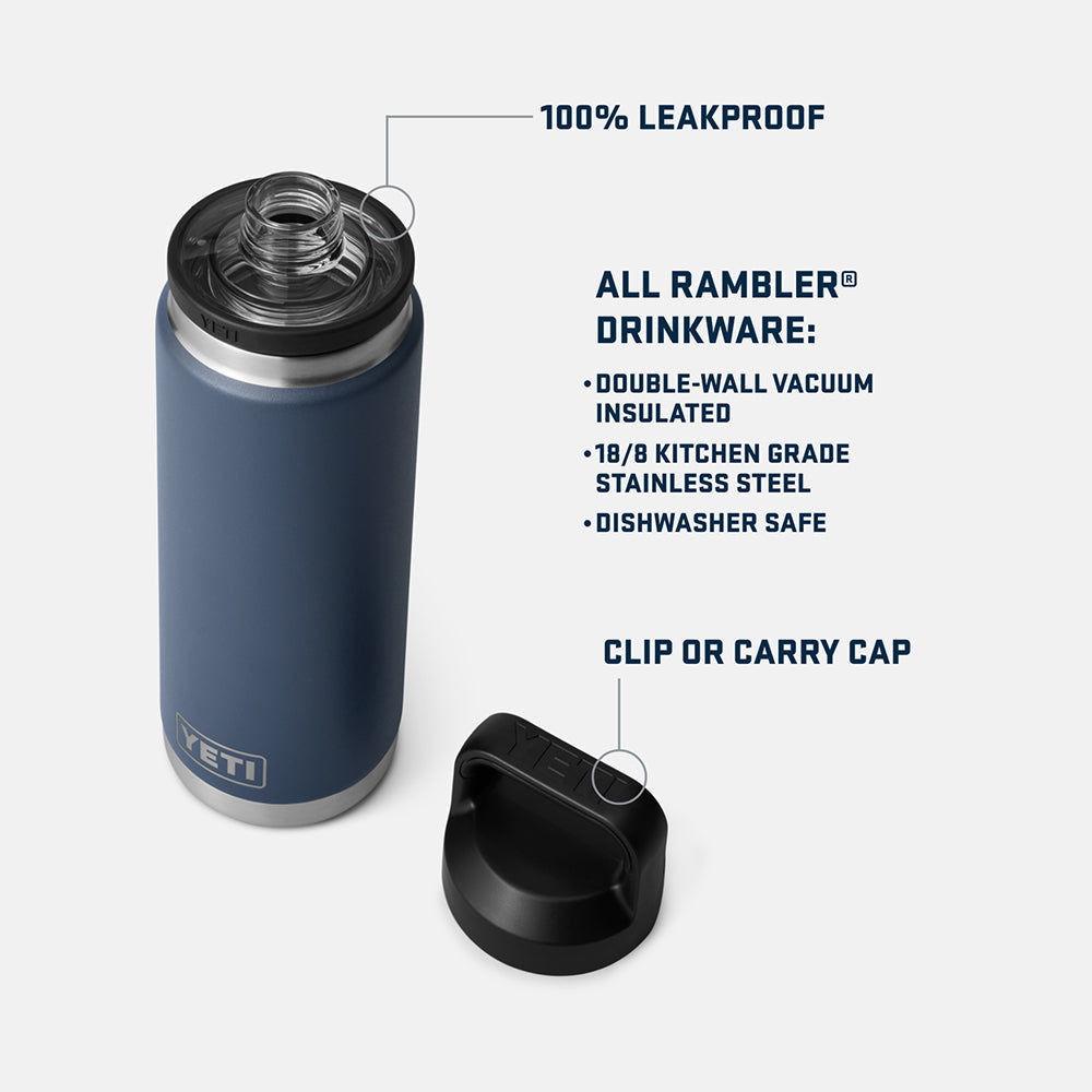 Yeti Rambler 26oz Bottle Water Bottles in Green Color