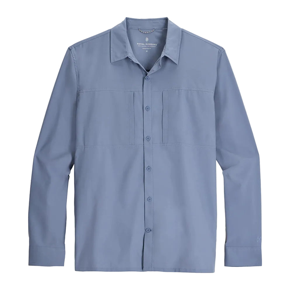 Royal Robbins Expedition 111 Ls Bug M Tops in Blue Color