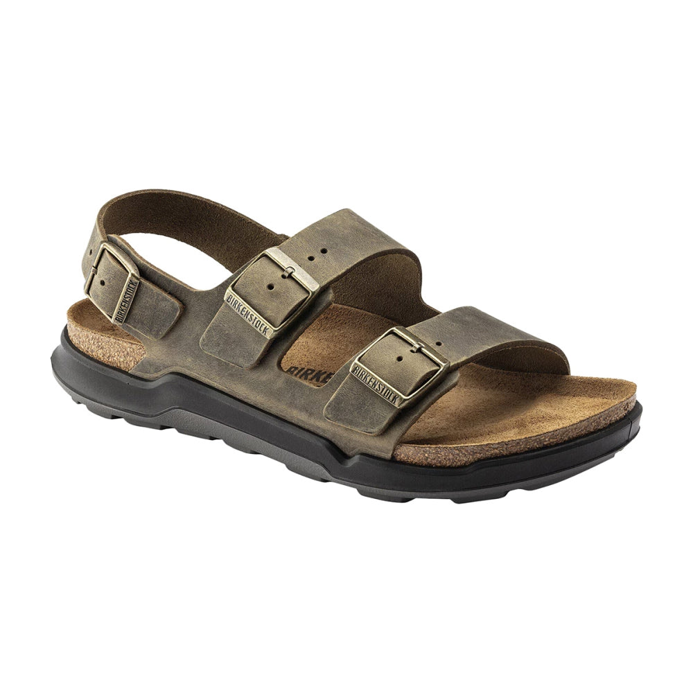 Birkenstock Milano Crosstown Artic O Sandals in Brown Color