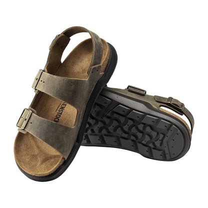 Birkenstock Milano Crosstown Artic O Sandals in Brown Color