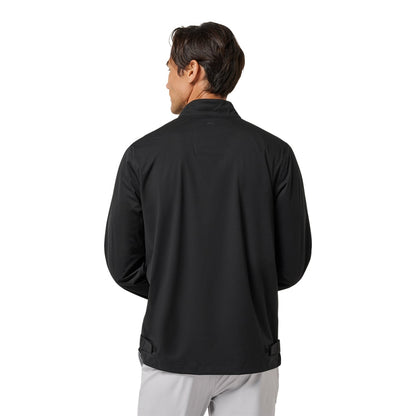 Travis Matthew On Course 2.0 Rain Top Zip-Ups in Black Color