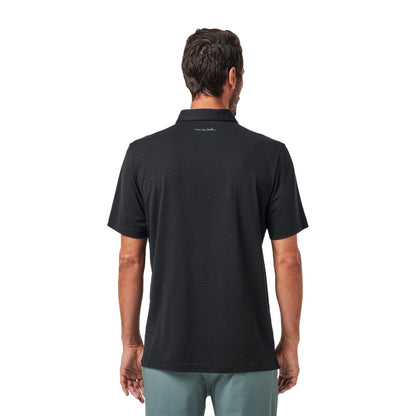 Travis Matthew Heater Active Polo No Lg Tops in Black Color