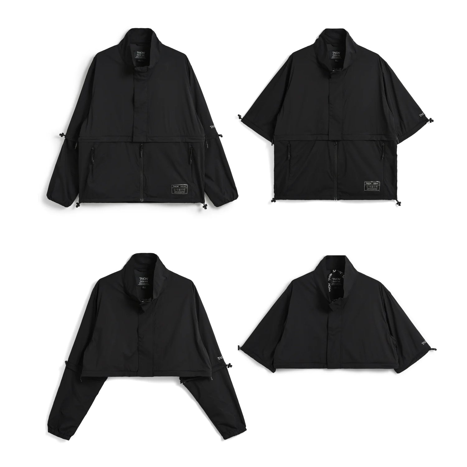 Taion W Convertible Jkt Pullover in Black Color