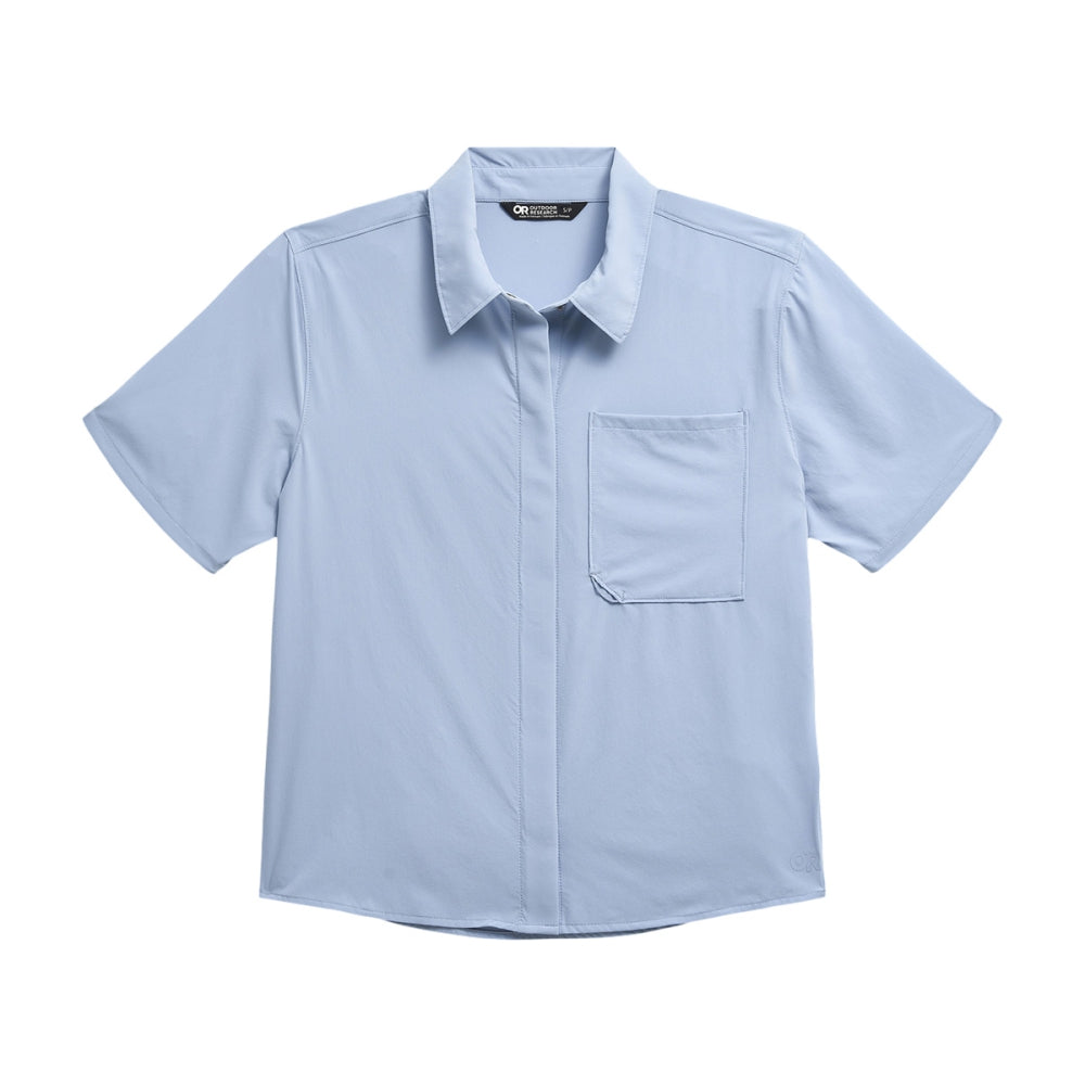 Outdoor Research Womens S/S Astroman Sunsh Tops in Blue Color