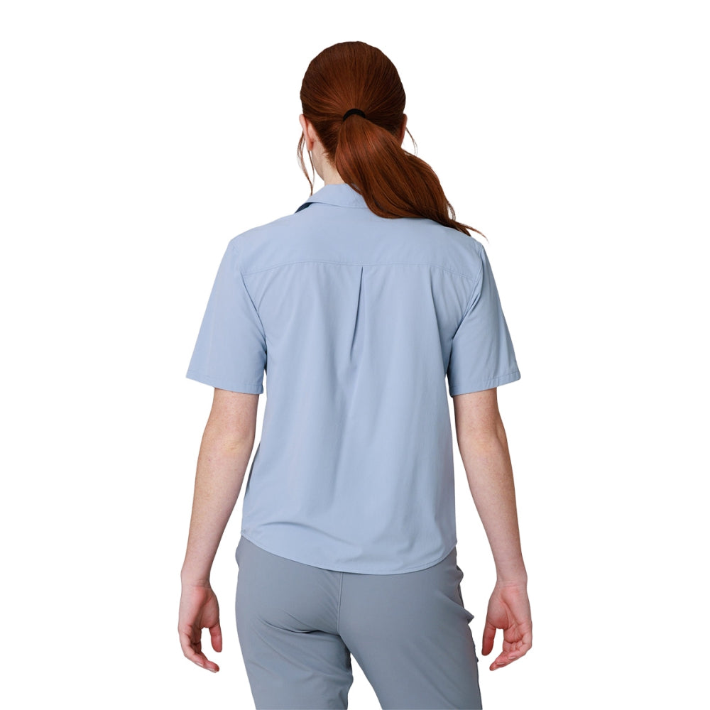 Outdoor Research Womens S/S Astroman Sunsh Tops in Blue Color