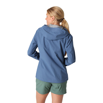Outdoor Research W Stratoburst Rain Jktst Shells in Blue Color