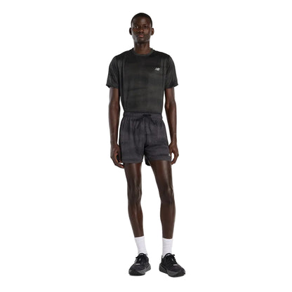 New Balance M Rc Printed Short 5In Shorts in Black Color