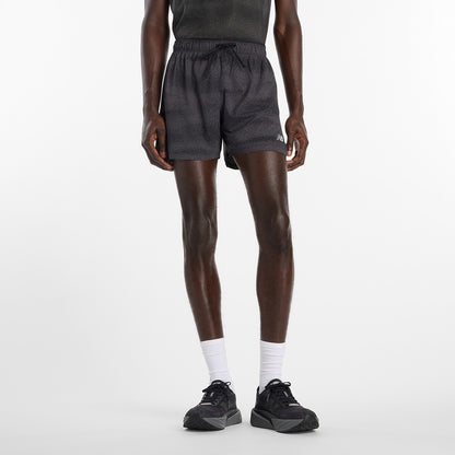 New Balance M Rc Printed Short 5In Shorts in Black Color
