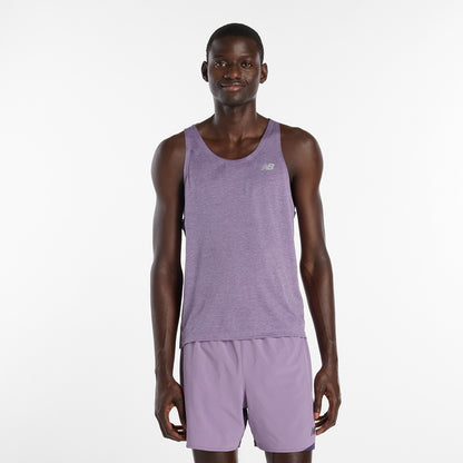 New Balance Athletics Singlet Tops in Purple Color
