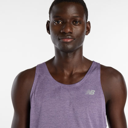 New Balance Athletics Singlet Tops in Purple Color
