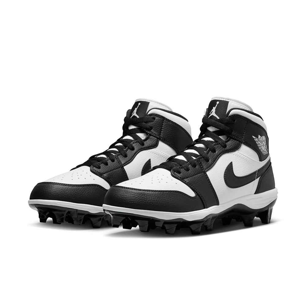 Jordan 1 Mid Td Fb Cleat Football Cleats in White Color