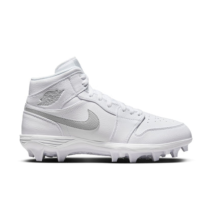 Jordan 1 Mid Td Fb Cleat Football Cleats in White Color