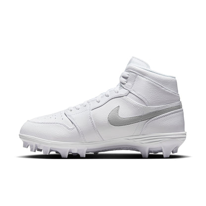 Jordan 1 Mid Td Fb Cleat Football Cleats in White Color