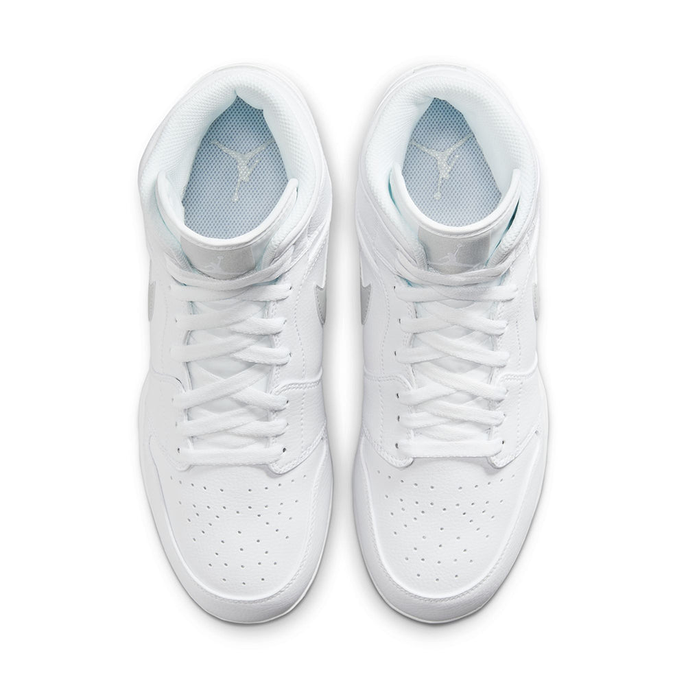 Jordan 1 Mid Td Fb Cleat Football Cleats in White Color