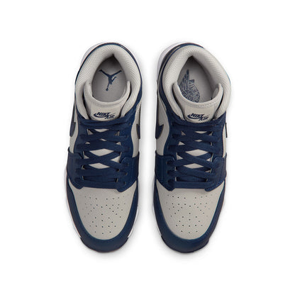 Jordan 1 Mid Fb Cleat Football Cleats in Grey Color