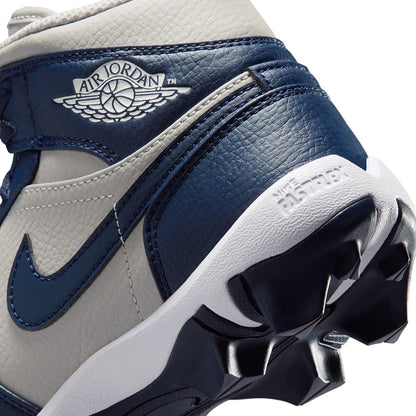 Jordan 1 Mid Fb Cleat Football Cleats in Grey Color