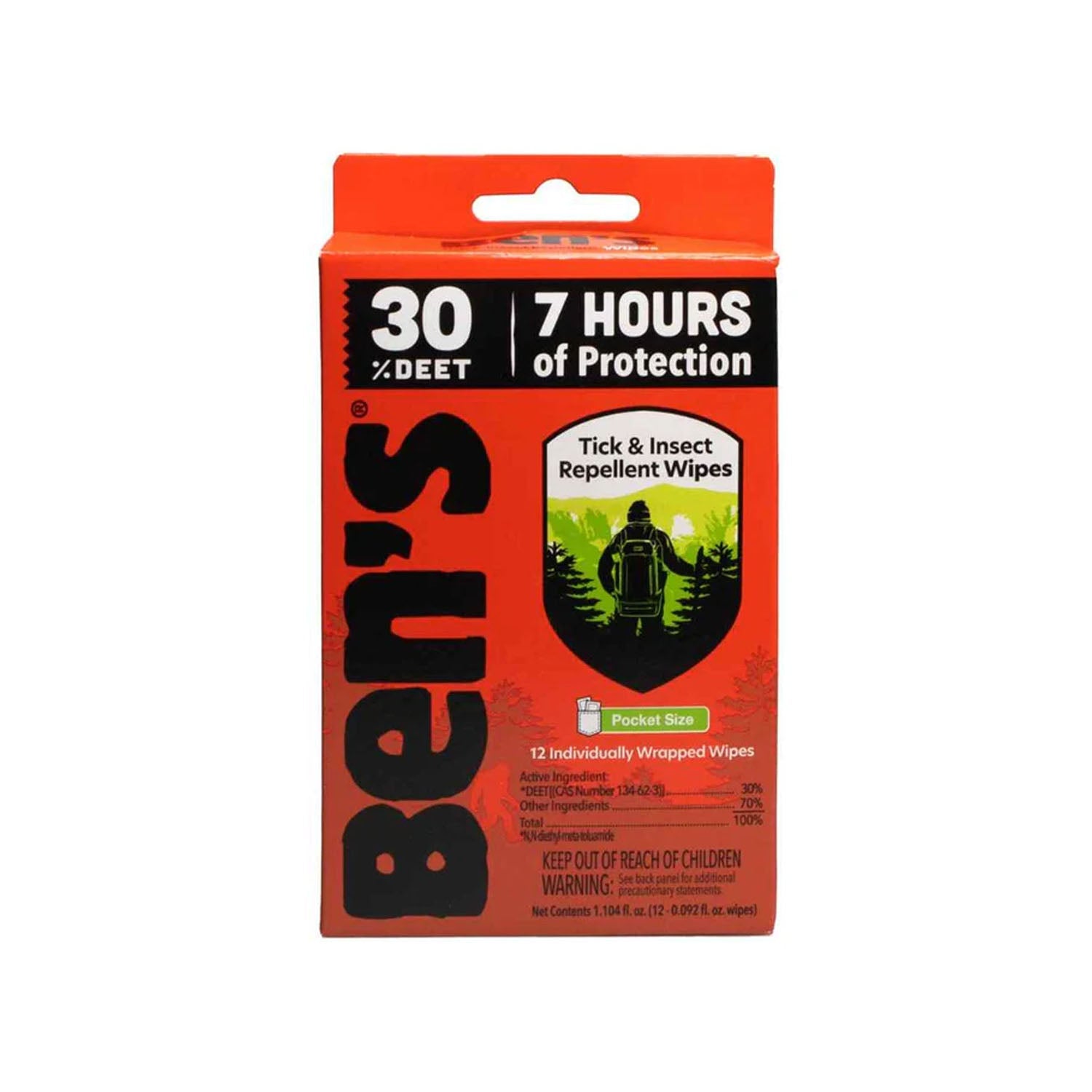 Adventure Medical Kits Bens 30 Travel Wipe Bug Repellant in No Color