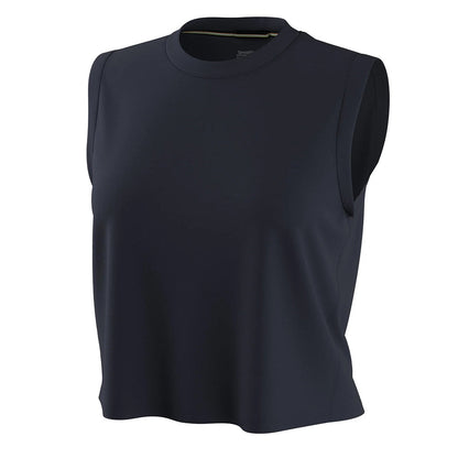 Smartwool W Active Ul Crop Tank Tops in Blue Color