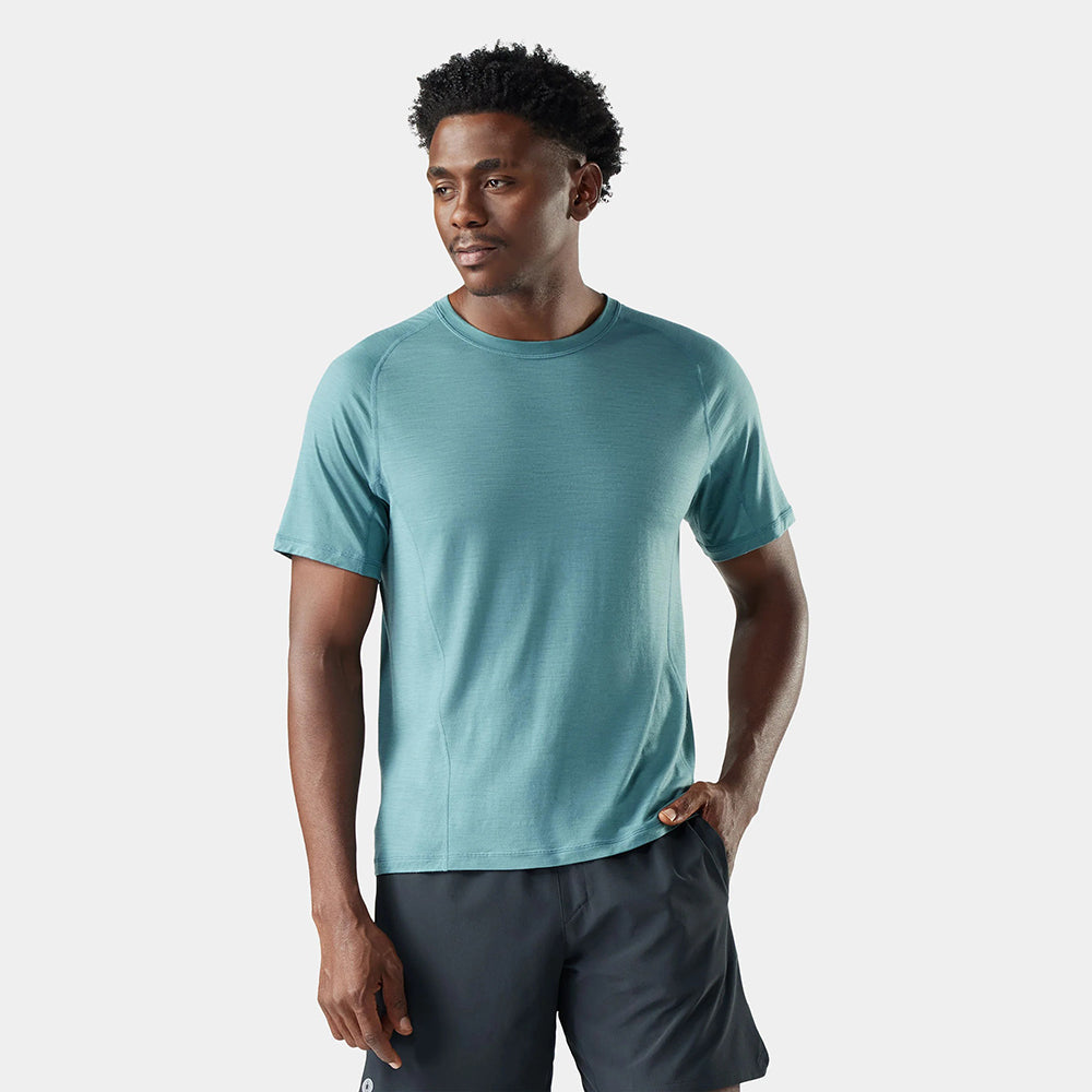 Smartwool Active Ultralite short sleeve Tops in Blue Color