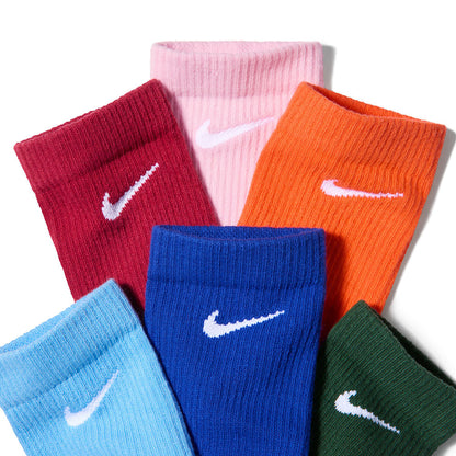 Nike 6Pk Ed Elvd Dri-FIT Crew Socks in Multi Color