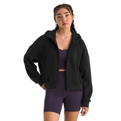 The North Face Womens Jaida Full Zip H Pullover in Black Color