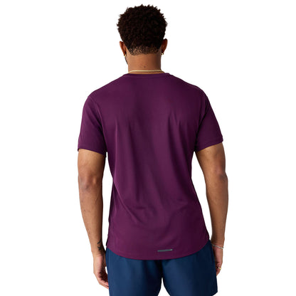 Brooks Dash Short Sleeve Tops in Purple Color