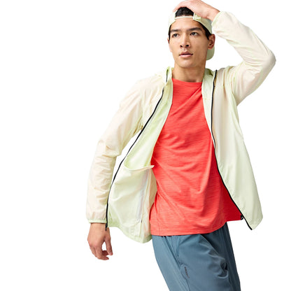 Brooks Canopy Packable Jacket Running Jackets in Yellow Color