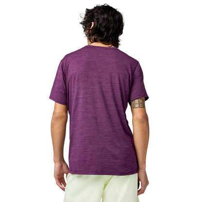 Brooks Luxe Short Sleeve Tops in Purple Color