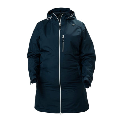 Helly Hansen W Long Belfast Jacket Shells in Blue Color
