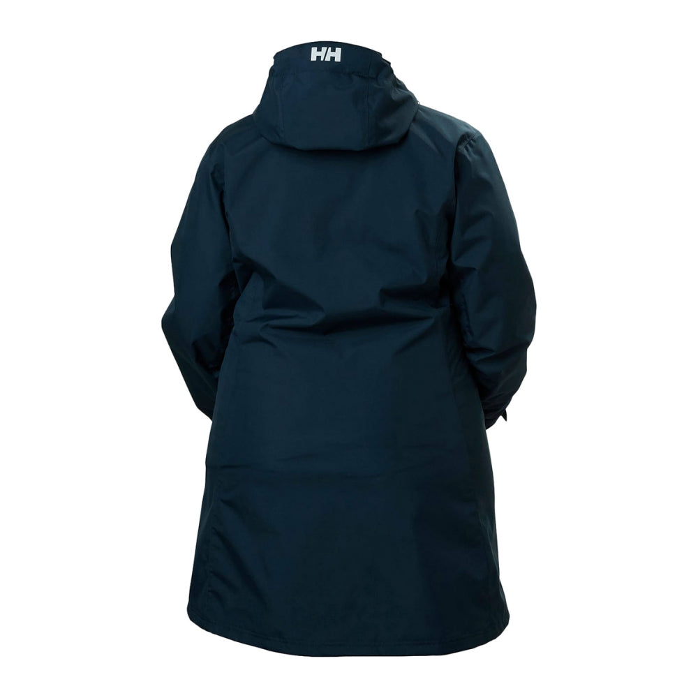 Helly Hansen W Long Belfast Jacket Shells in Blue Color